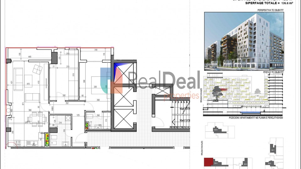 Ne Rrugen E Kavajes, Te Square 21, Shitet Apartament 2+1+2 Me Super Cilesi Punimesh!!! - 127m2