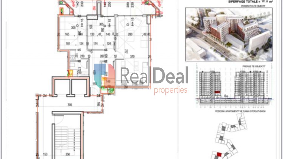 Shitet Apartament 2+1 me Cmim Okazion 900 euro/m2 Rruga e Dibres ! - 112m2