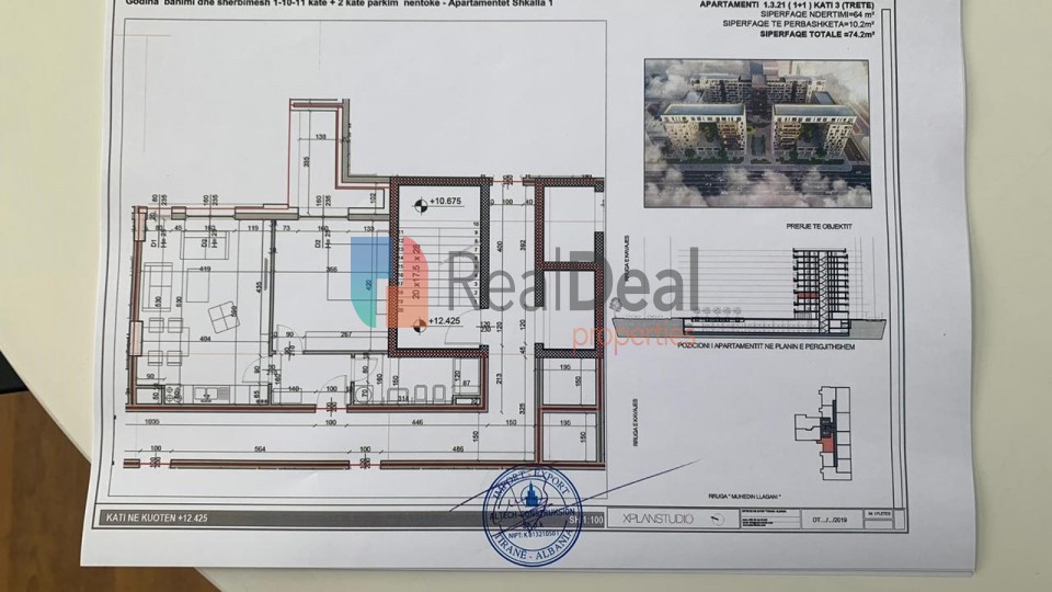 Tek Square 21 Shitet Apartament 1+1, Per Vetem 1050 /m2 Okazion!! - 74m2