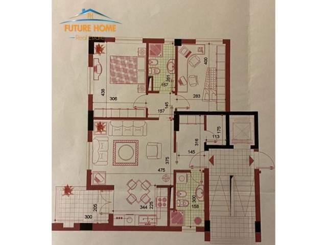SHITET Apartamente 2+1 ne Tirane / Rr. Kavajes Sip: 95.7m2 Kati 6