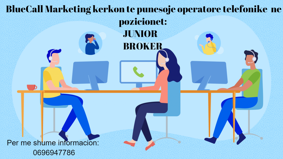  kerkon operatore BROKER per gjuhen angleze