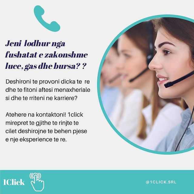 Kerkohet Operator / Menaxher ne gjuhen Italiane.